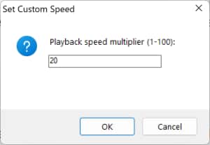 Set Custom Speed on TinyTask