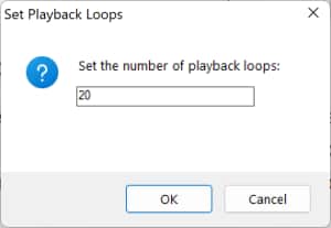 Set Playback Loops on TinyTask